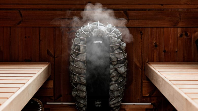 A photo of Harvia's sauna stove